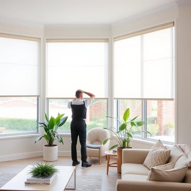 professional roller blinds installation service in dubai