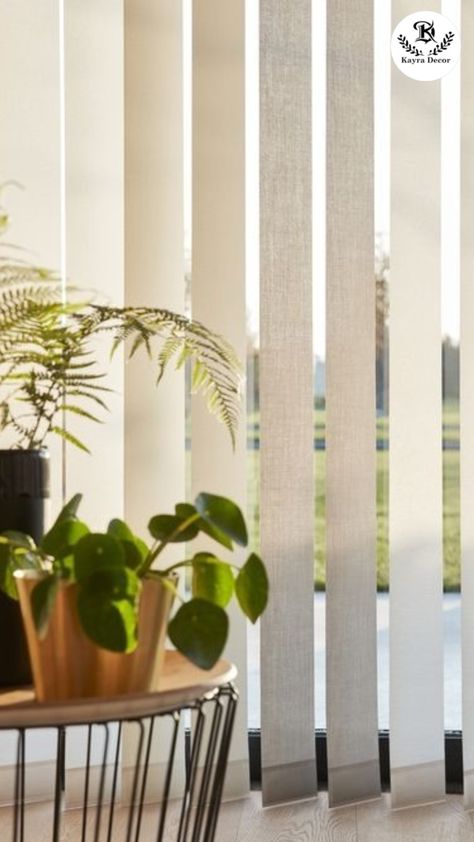 Vertical blinds on Dubai balcony sliding doors