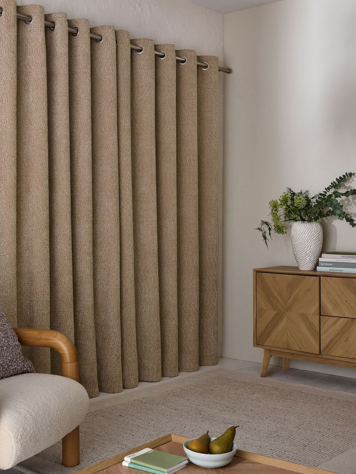 Modern Eyelet Curtains in Dubai - Waves Curtains and Blinds